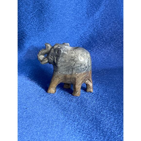 Miniature Hand Carved Stone Elephant Incense Burner - Picture 5 of 7